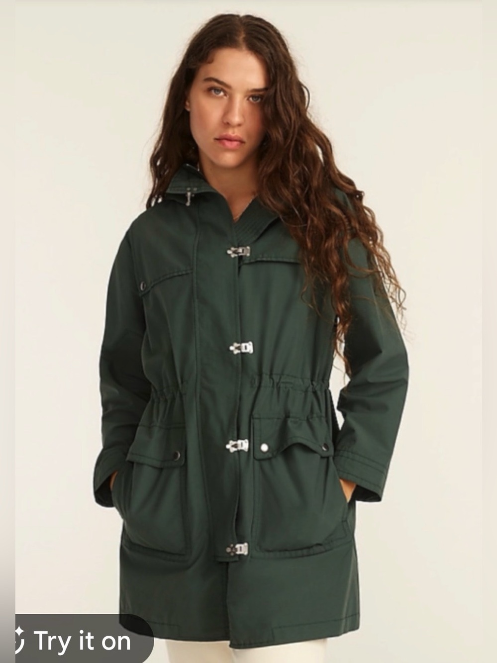 Womens J.Crew utility lightweight jacket XSP khaki fall
